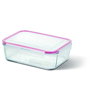 Прямокутний скляний контейнер Emsa CLIP&CLOSE, 0,39 л