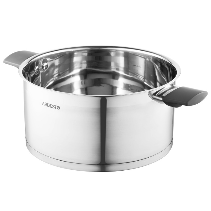 ARDESTO Gemini Pan, стеклянная крышка, 5,2 л, нержавеющая сталь