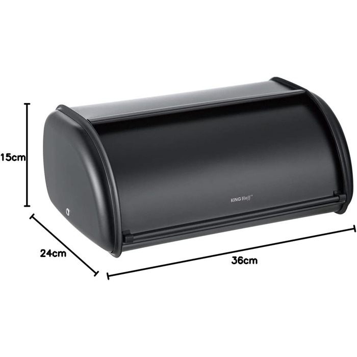Хлебница черная 36 х 24 х 15 см KING HOFF