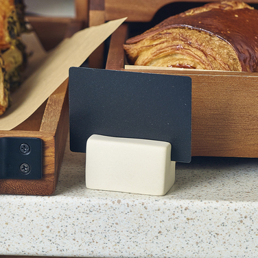 Меню-холдер 5*3*3 см, керамічний, білий, GenWare