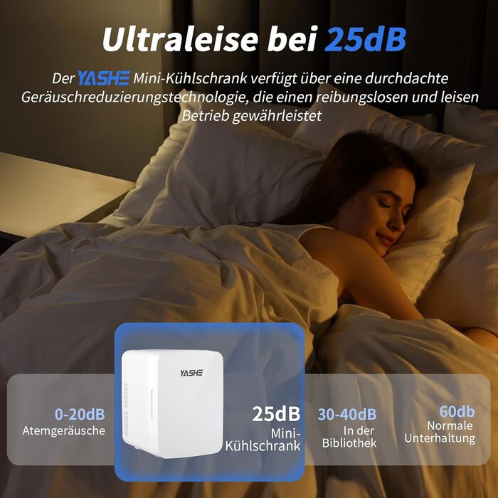 Міні-холодильник 10 л білий YASHE