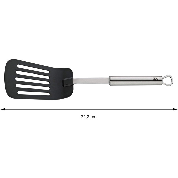 Різак для піци WMF Profi Plus 19,8 см, колесо з покриттям тіста, ролик для піци, різак для піци, нержавіюча сталь Cromargan частково матований, можна мити в посудомийній машині (комплект з лопаткою 32,2 см)