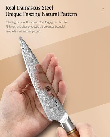 Універсальний ніж 13 см, дамаська сталь XINZUO