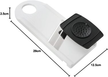Овощерезка с держателем для остатков, белая Fackelmann
