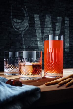 Набір страз з 4 шт. Склянки скляні прозорі (К'янті), 12769/01