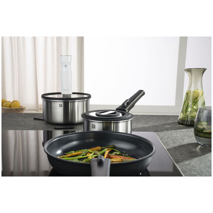 Сковорода 20 см без ручки із антипригарним покриттям, чорна Unlock Zwilling