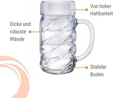 Набор из 6 пивных кружек 0,5 л, Diamond Stölzle Lausitz