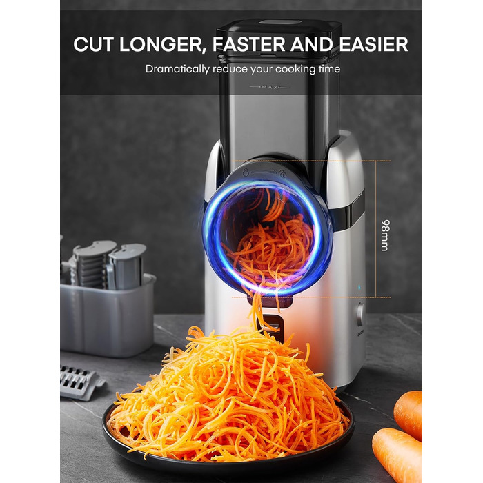 Овочерізка електрична 5 в 1, 80 Вт FOHERE