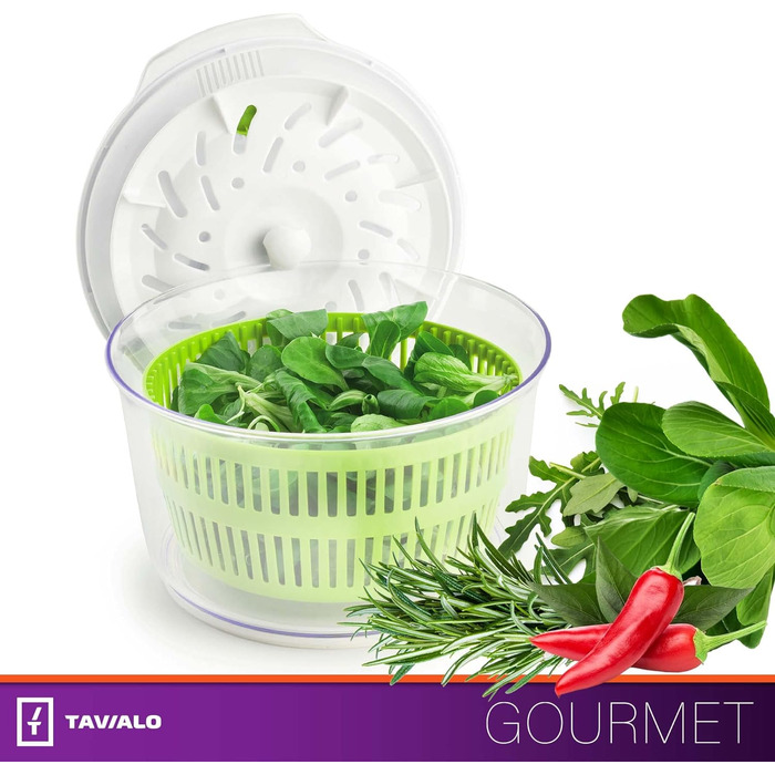 Сушарка для салату маленька 2,6 л з кришкою, Tavialo