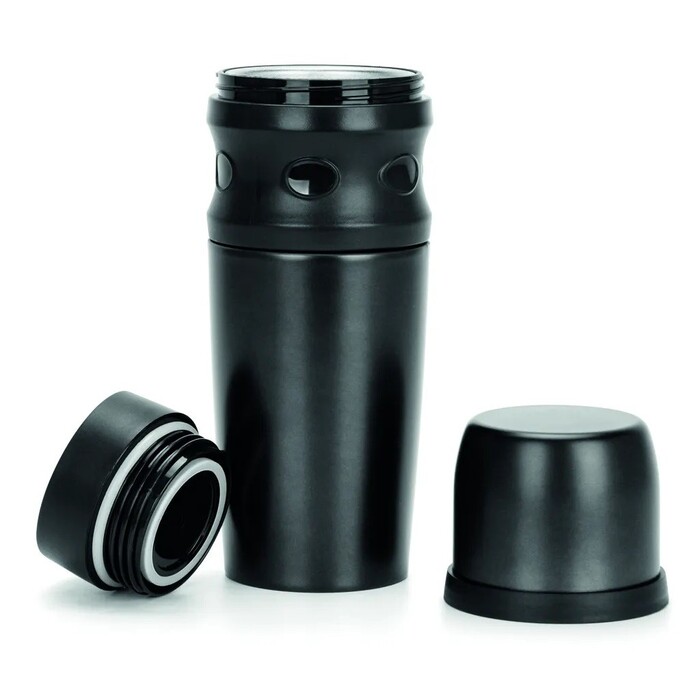 Термокухоль Fissman 480 мл чорний нержавіюча сталь (9825)