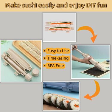 Набір для приготування  суші 22 предмета Glowgath