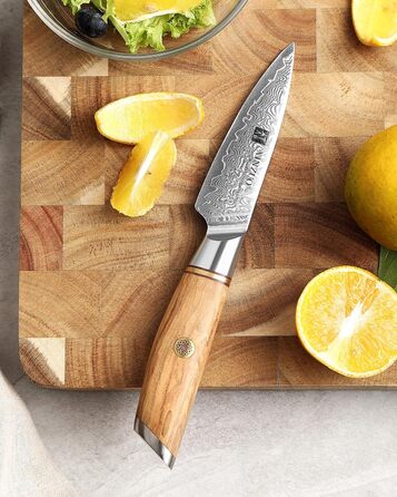 Нож для фруктов 9,2 см, дамасская сталь XINZUO