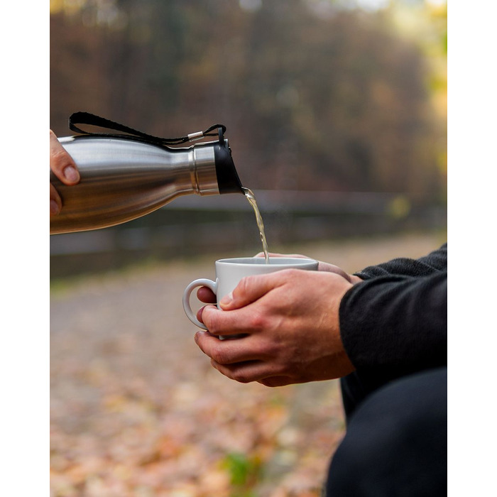 Термоутылка для напитков 750 мл, серебристая Olimpio Gefu