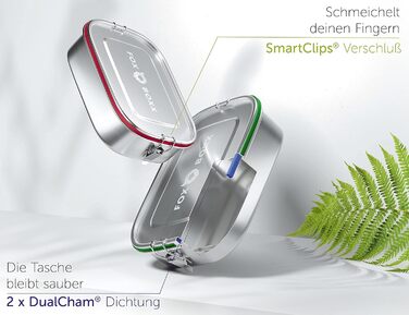 Ланч-бокс для дітей металевий 800 мл, 2 перегородки FOXBOXX