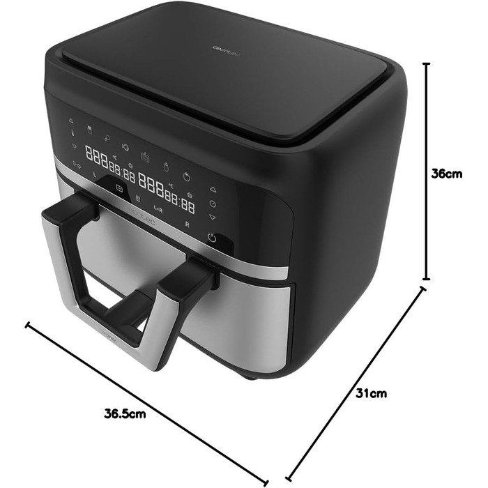 Мультипіч 2850 Вт, 9 л Cecofry Dual 9000 Cecotec