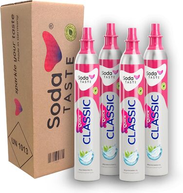 Змінний комплект з 4 CO2-балонів для газування до 240 л SodaTASTE