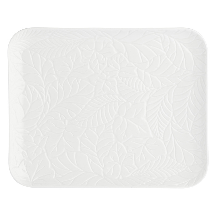 Поднос сервировочный La Porcellana Bianca BOSCO, фарфор, 24,5 х 20 см