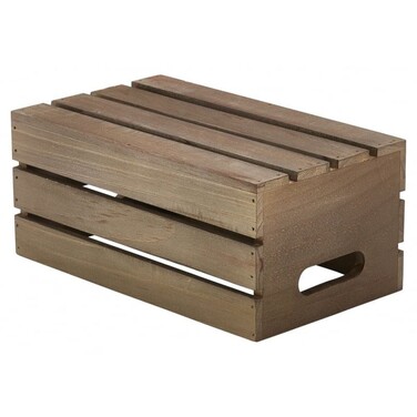 Ящик темный деревянный 27x16x12 см, GenWare