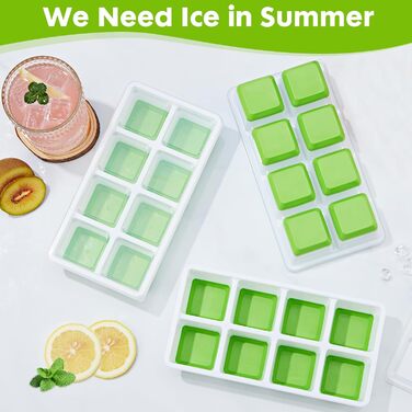 Силіконова форма для льоду 3 шт зелений Sinnsally