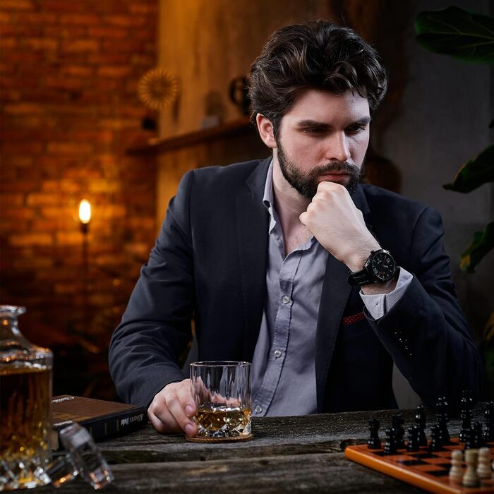 Набір склянок для віскі, аксесуари для віскі та 4 камені для віскі Whisiskey