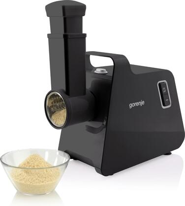Gorenje Мясорубка, 1700Вт, 2,3кг/мин, 2 решетки, пластик/металл, черный