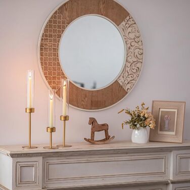 Підсвічник золотий для конічних свічок 3-секційний Sziqiqi