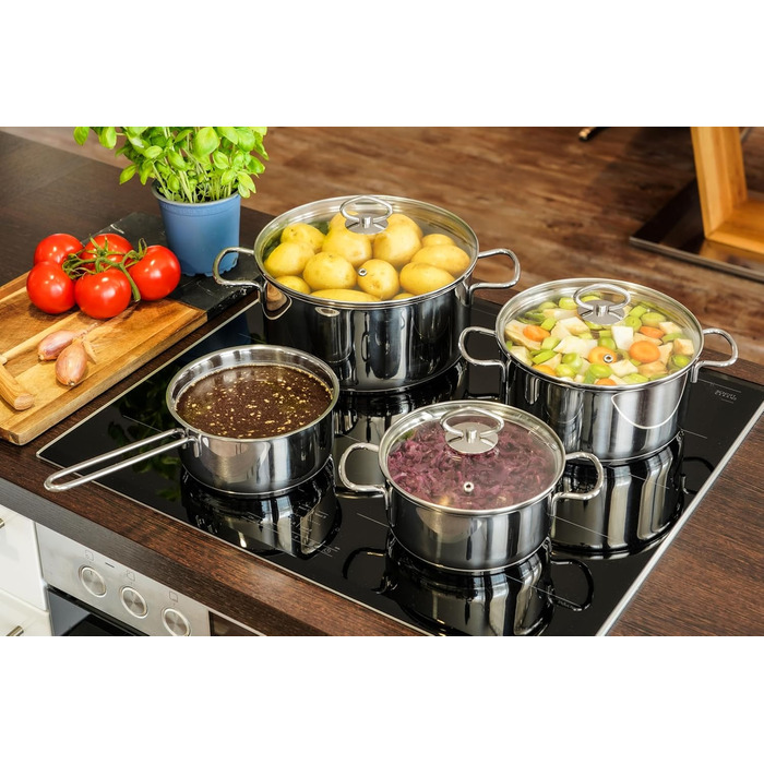 Набір каструль з нержавіючої сталі 7 предмети Kopf