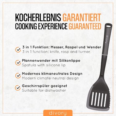 Лопатка с прорезями 35 см DIVORY