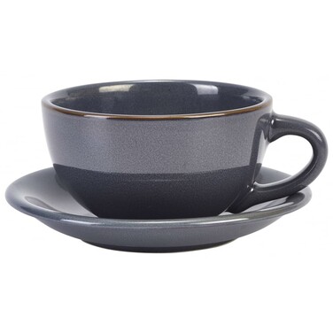 Блюдце голубое 15 см, Terra Stoneware Rustic, GenWare