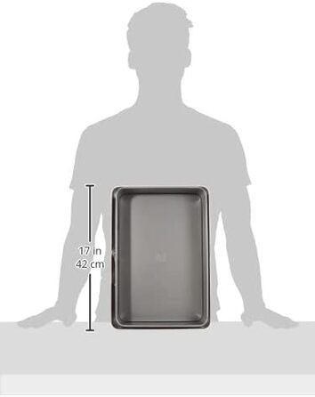 Прямокутна пружинна форма Dr. Oetker 38 x 25 см двоколірна, квадратна форма для торта з двоколірним антипригарним покриттям, високоякісна форма для випічки з відмінною теплопровідністю (колір червоний/сірий), кількість