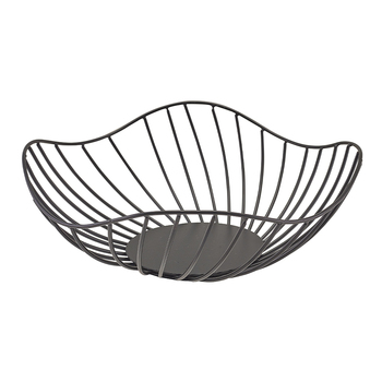Кошик 28.5*10 см, чорний, металевий, Lotus Leaf, GenWare
