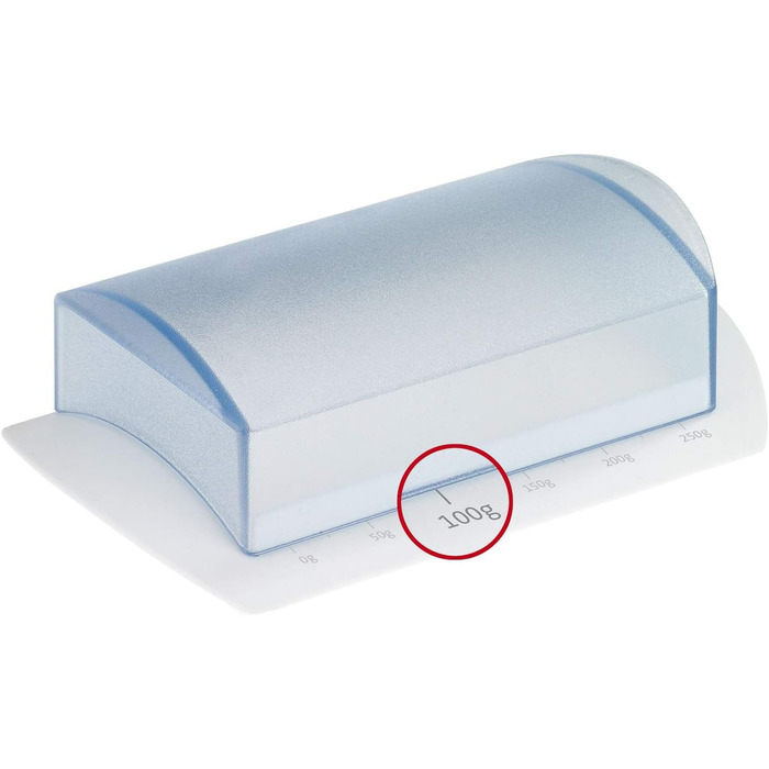 Маслянка Westmark - ідеально підходить для сервірування та зберігання - Можна мити в посудомийній машині - спеціальне полегшення для надійного захоплення (зі шкалою, одинарне)