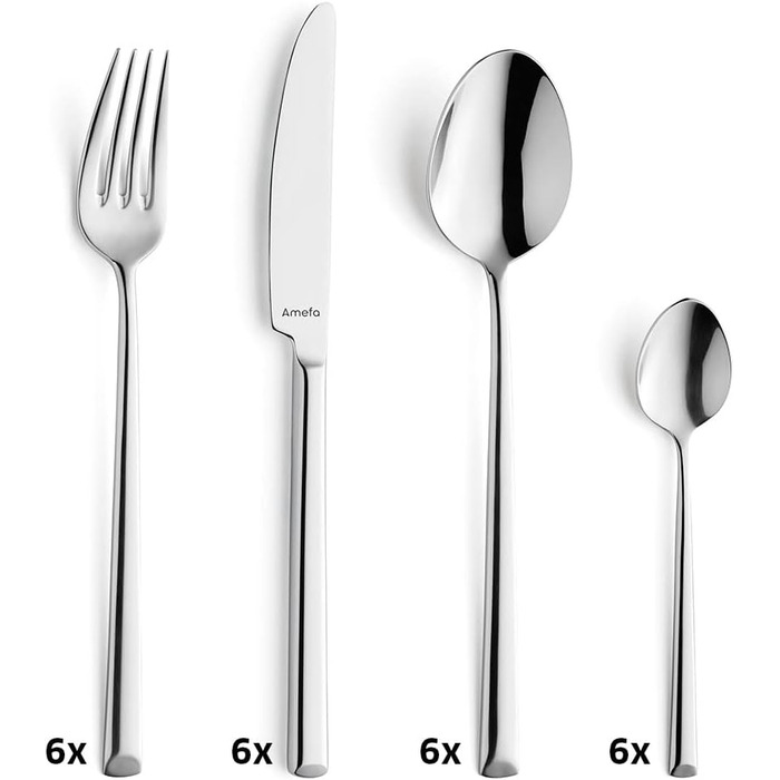Набір столових приладів на 6 персон, 24 предмети Amefa