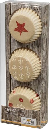 Набір форм для випічки міні-маффинов, 72 шт, 4,5 см, бірюзовий, Little Christmas I RBV Birkmann