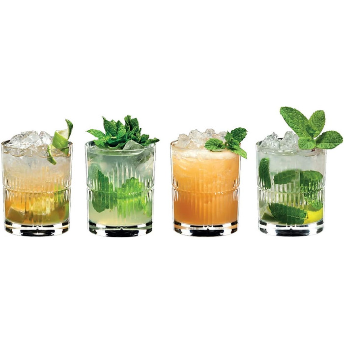 Набор бокалов для смешивания рома, 4 шт., прозрачный (набор из 4 шт. Черный), 5515/52S5