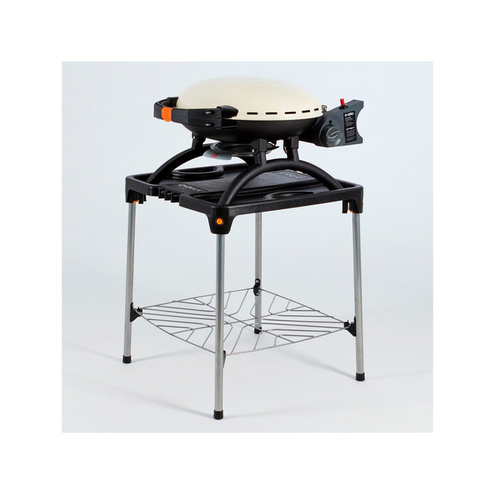 КОМПЛЕКТ Портативний переносний газовий гриль O-GRILL 500, кремовий + шланг в подарунок! Код: 013368