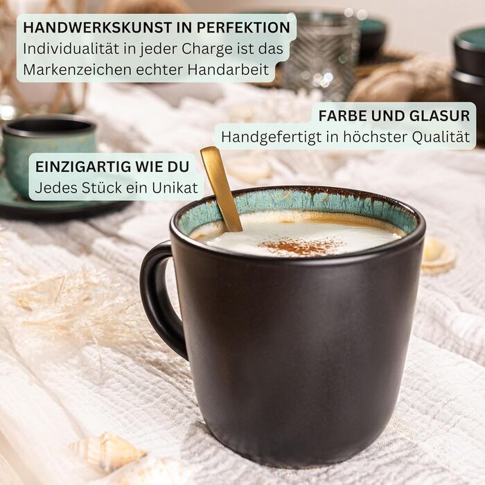 Кам&39яні миски для пасти, 6 предметів, набір мисок для пасти на 6 осіб, набір мисок, придатний для миття в посудомийній машині та мікрохвильовій печі, велика багатофункціональна миска темно-сірого кольору 750 мл VALUE COLLECTION (Фіджі, комбінований набі