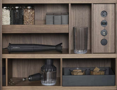 Блендер погружной черный Plissé Alessi