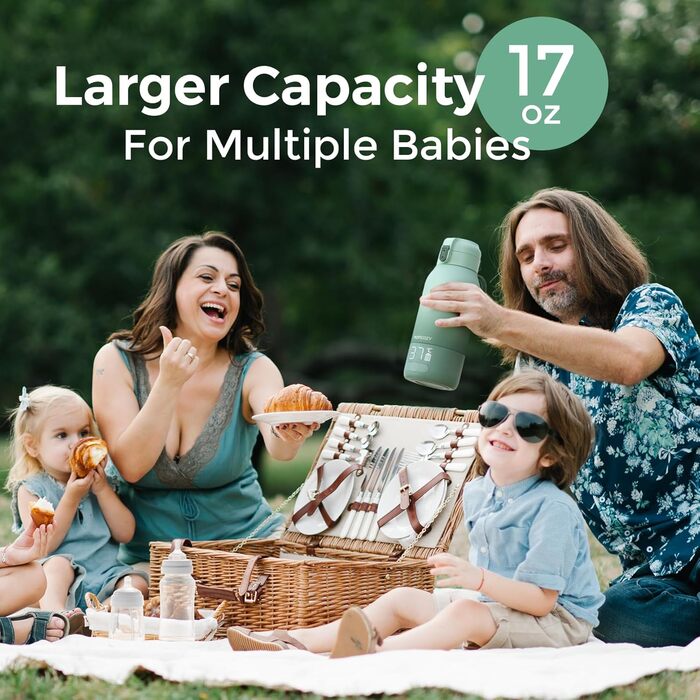 Портативний підігрівач пляшечок 500 мл Momcozy