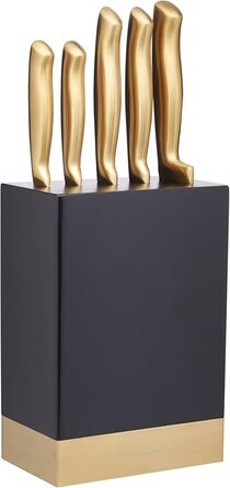 Блок ножей с 5 ножами, дерево, латунь 30 x 18 x 18 см Master Class