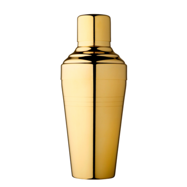 Шейкер 500 мл, європейський, Japanese barware, золото, Urbanbar (Урбанбар)