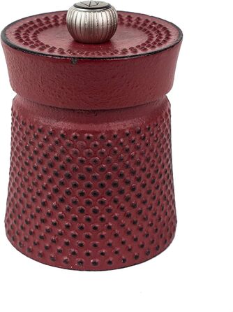 Млин для перцю Bali 8 см - сталевий млинок - класичне регулювання помелу - чавун - колір селадон зелений (червоний)