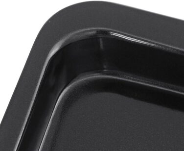 Прямокутне деко, корпус духовки з вуглецевої сталі з антипригарним покриттям, підходить для випікання різних страв (чорний)