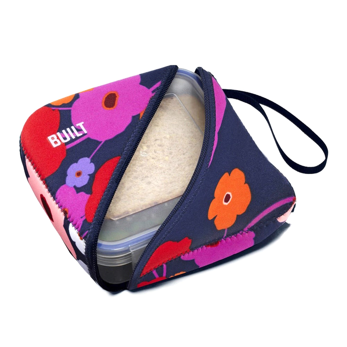 Контейнер з чохлом Built LUSH FLOWER, неопрен, 15 х 15 х 7 см