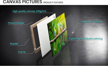 Картина на полотні з келихом вина 160 x 50 см ARTTOR