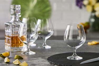 Набор кружек из 4 предметов, Snifter Premium с вытянутой ножкой, 4460177 (коньяк)