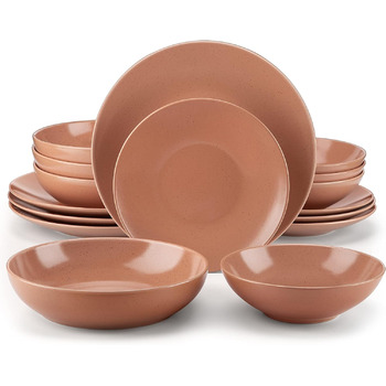 Столовый сервиз из керамогранита, комбинированный сервиз vancasso из фаянса из 32 предметов, набор посуды в винтажном стиле на 4-12 человек (Sabine-tc, посуда на 4 персоны)