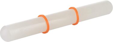 С 4 распорными кольцами, по 1 кольцу 10 мм, 6 мм, 3 мм, 2 мм, со шкалой, нержавеющая сталь/пластик, серебристый/белый/голубой/светло-зеленый/оранжевый/красный, 30452260 (выкатной стержень)