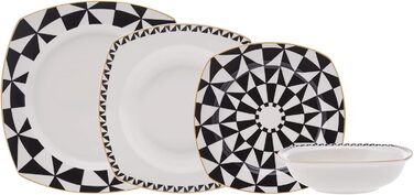 Набір порцелянового посуду преміум-класу 24 предмети на 6 персон Generic