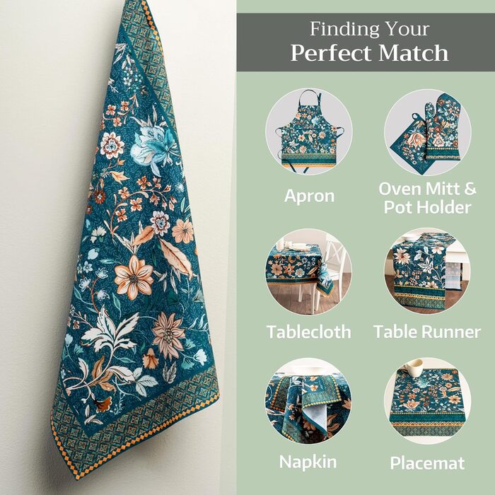 Набір з 3 багатоцільових кухонних рушників Maison d&39 Hermine Сільське Різдво зі 100 бавовни Барні рушники День подяки/Різдво (50 см x 70 см) (20 шт. - Розкішний лофт)